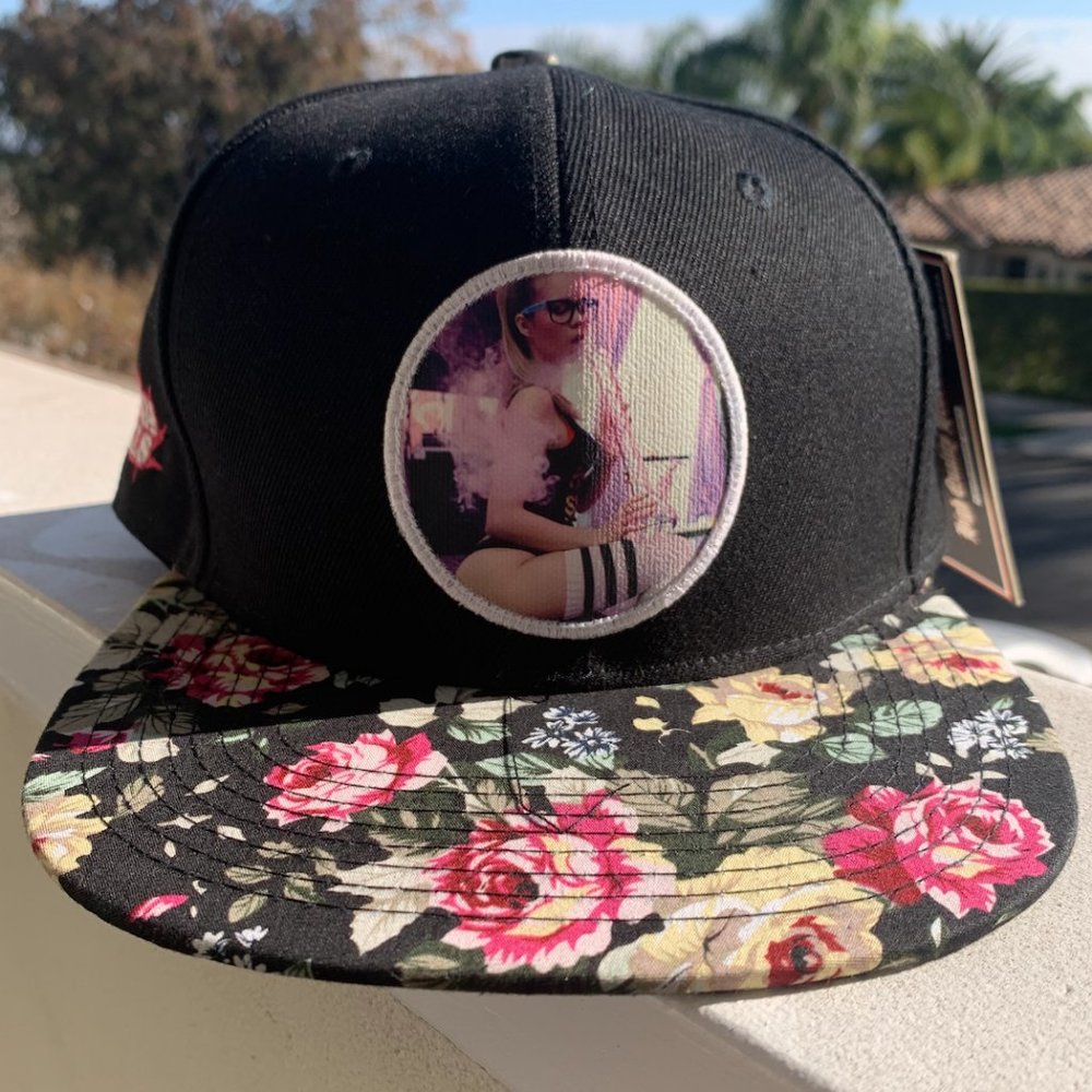 Ganja Girls Multi Colored Snapback Hat. Never Worn